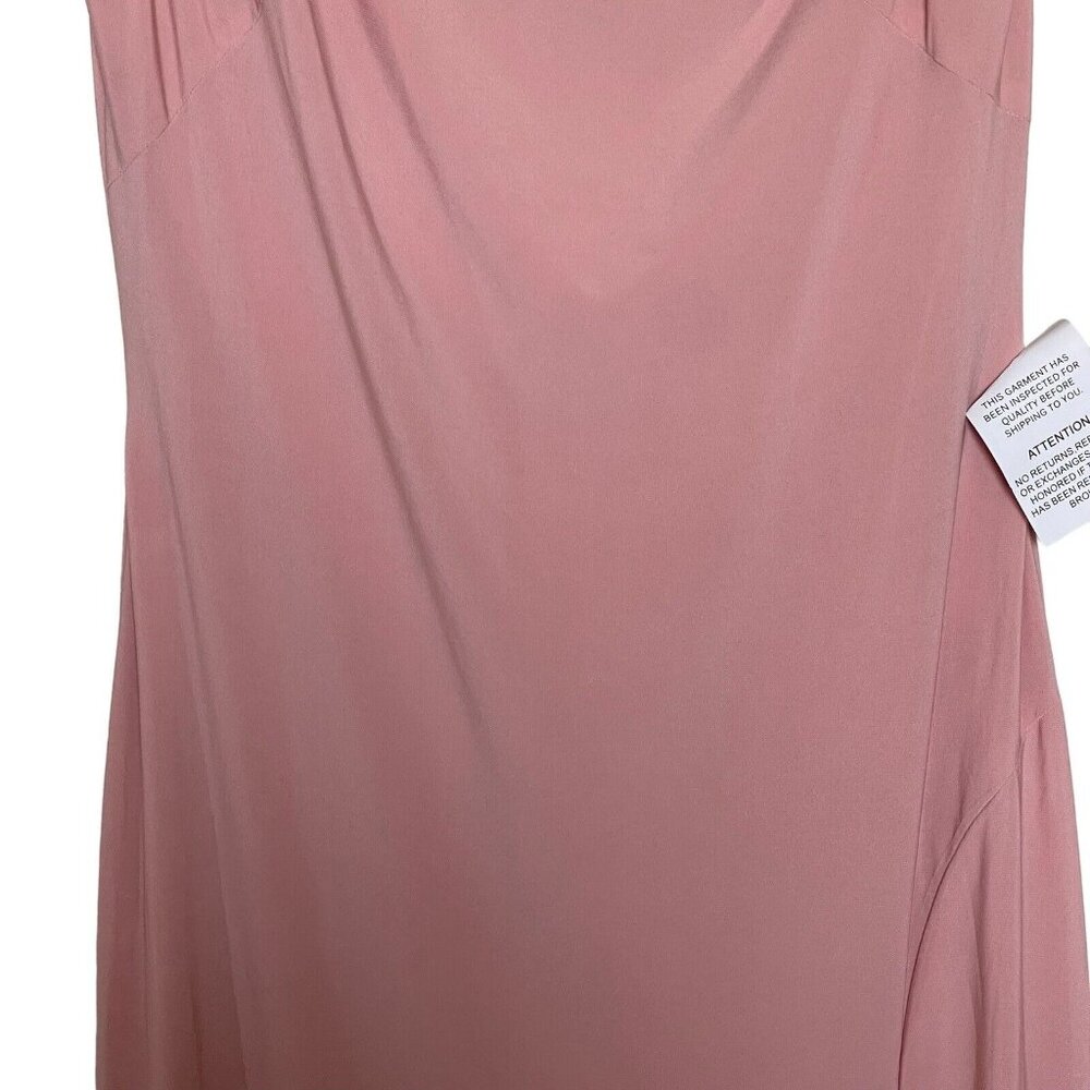 Mac Duggal Dress Gown Size 6 Pink Beaded Drop Shoulder Rhinestones 68163 $398 - Picture 7 of 16